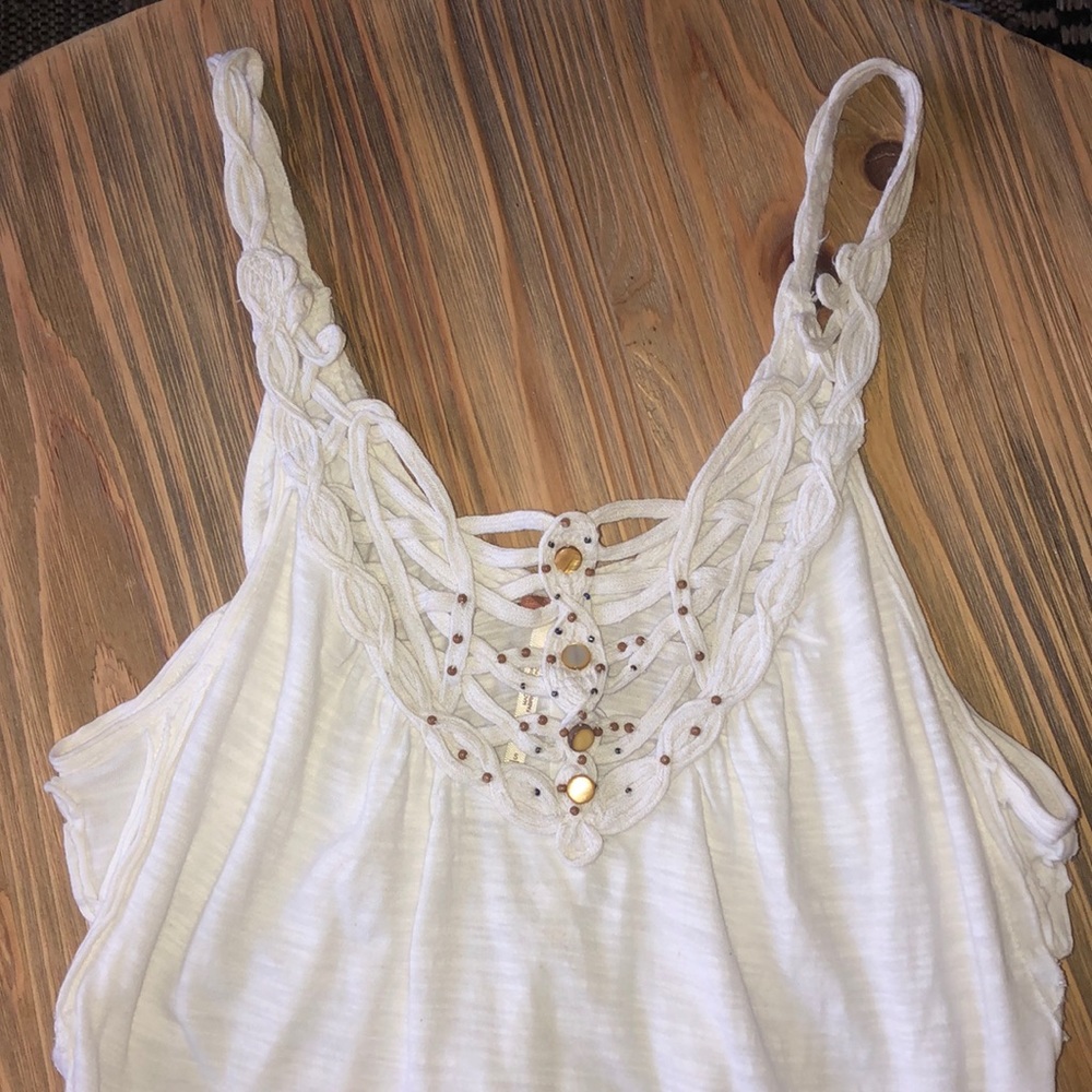White free people tank top